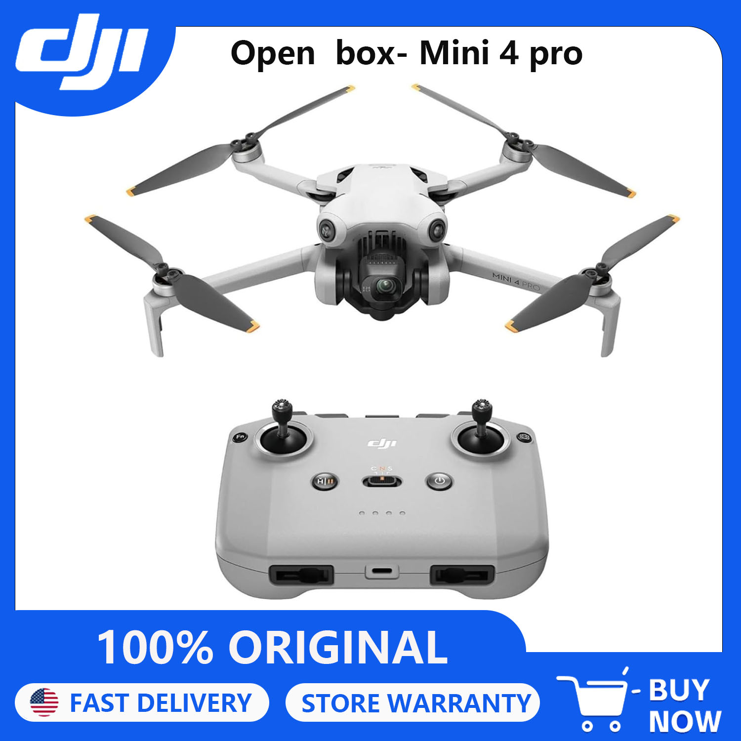 Drone Camera 4K - Open Box-DJI Drones Mini 4 Pro